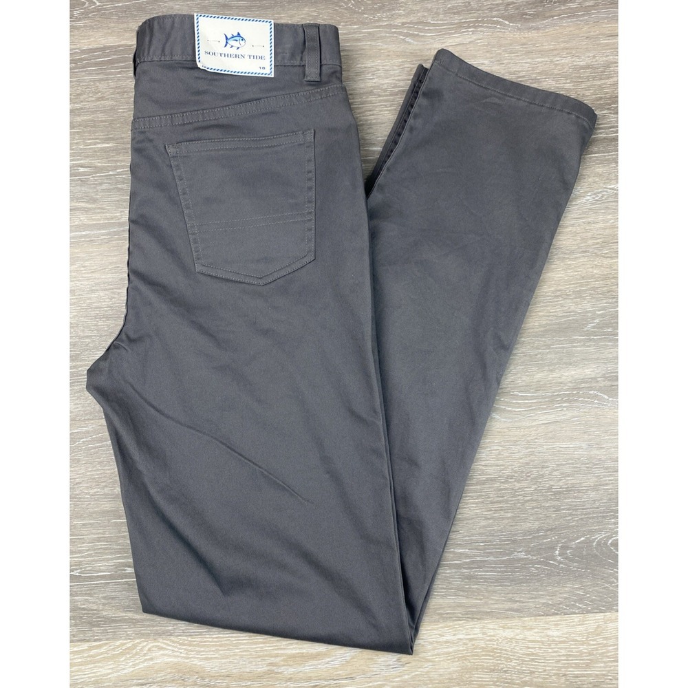 Southern‎ Tide 5 Pocket  Pants Size 16  Style# 4180 Polarized Grey $59.50